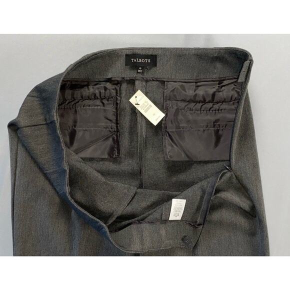 Talbots Side Zip Comfort Stretch Knit Dress Pants, Trousers. Gray, Women's 10. - Picture 7 of 9